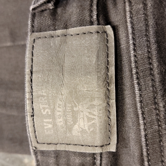 Levi's 711 Skinny Black Deconstructed Jeans - Picture 9 of 15